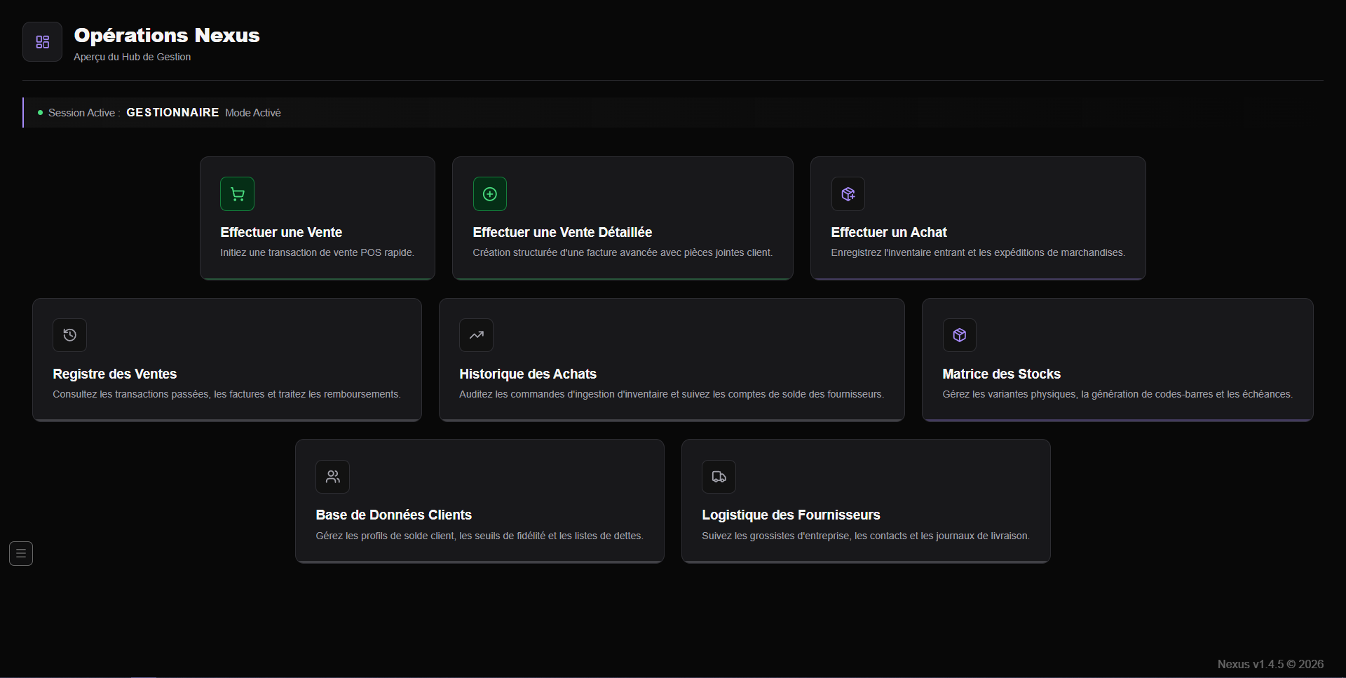 Nexus Dashboard
